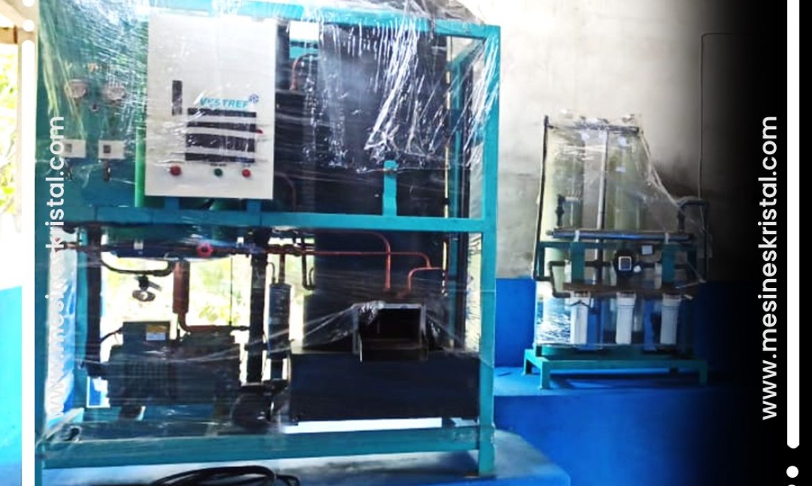 Mesin Pencetak Es Batu Kristal Kapasitas 5 Ton di Lampung Timur, Mesin Pembuat Es Kristal